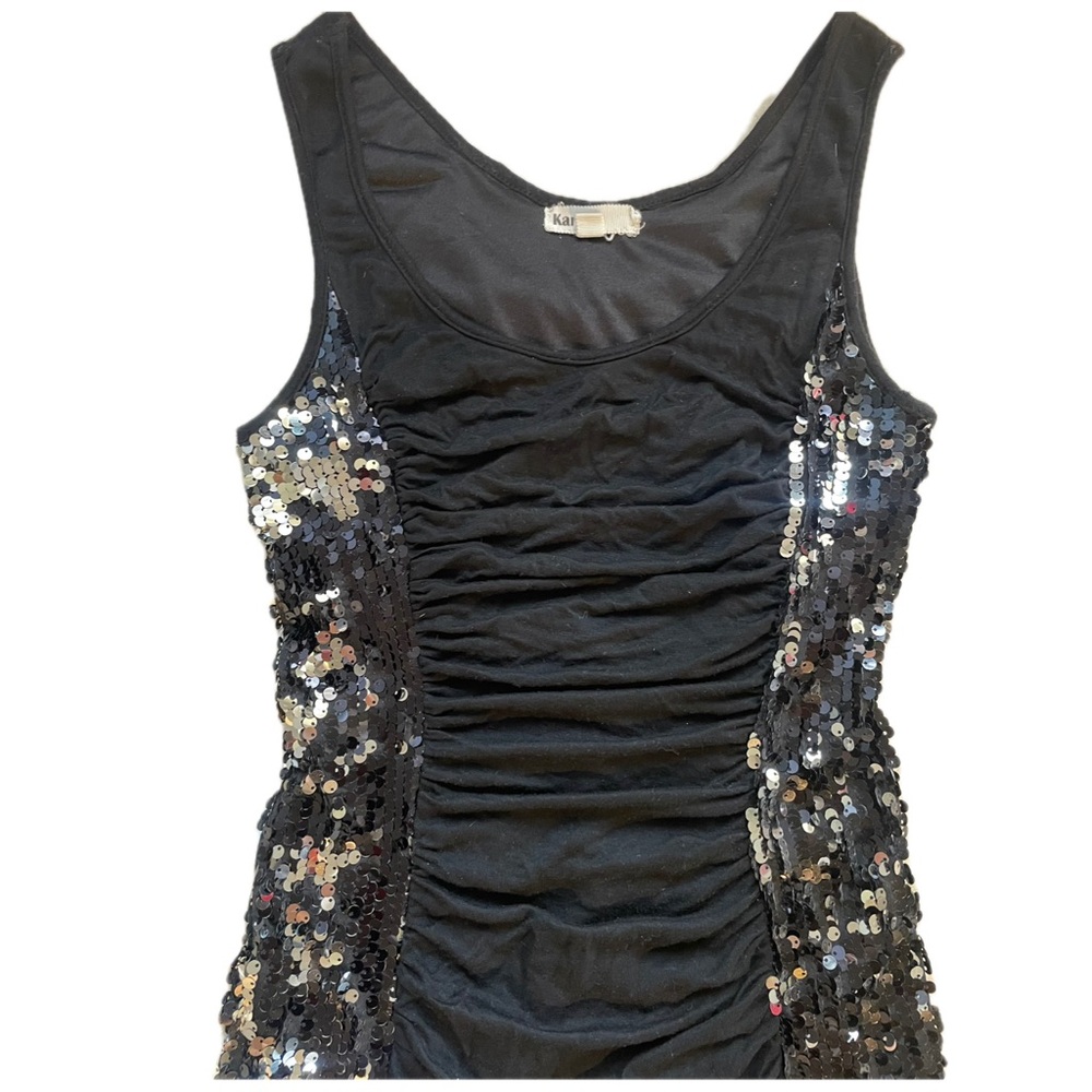 Kariss Black Sequin Mini Dress Sz Small